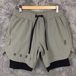 ASRV Tetra-Lite DSG-0866 Olive Green 7" Liner Shorts Medium